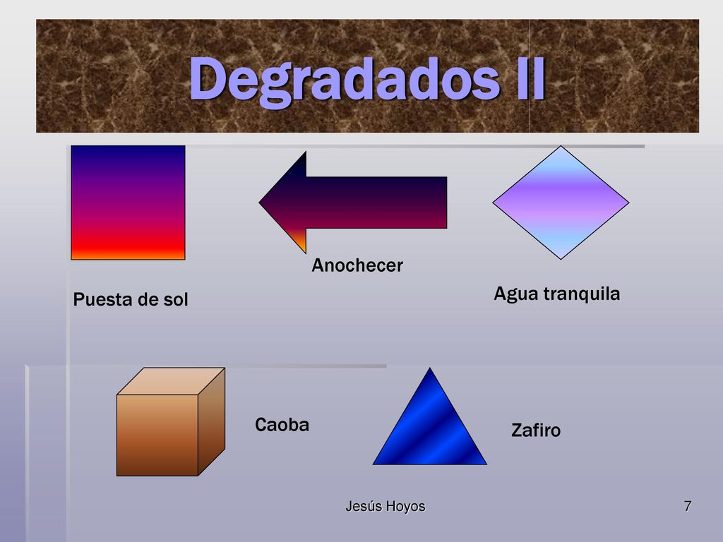 Degradados II Anochecer Agua tranquila Puesta de sol Caoba Zafiro