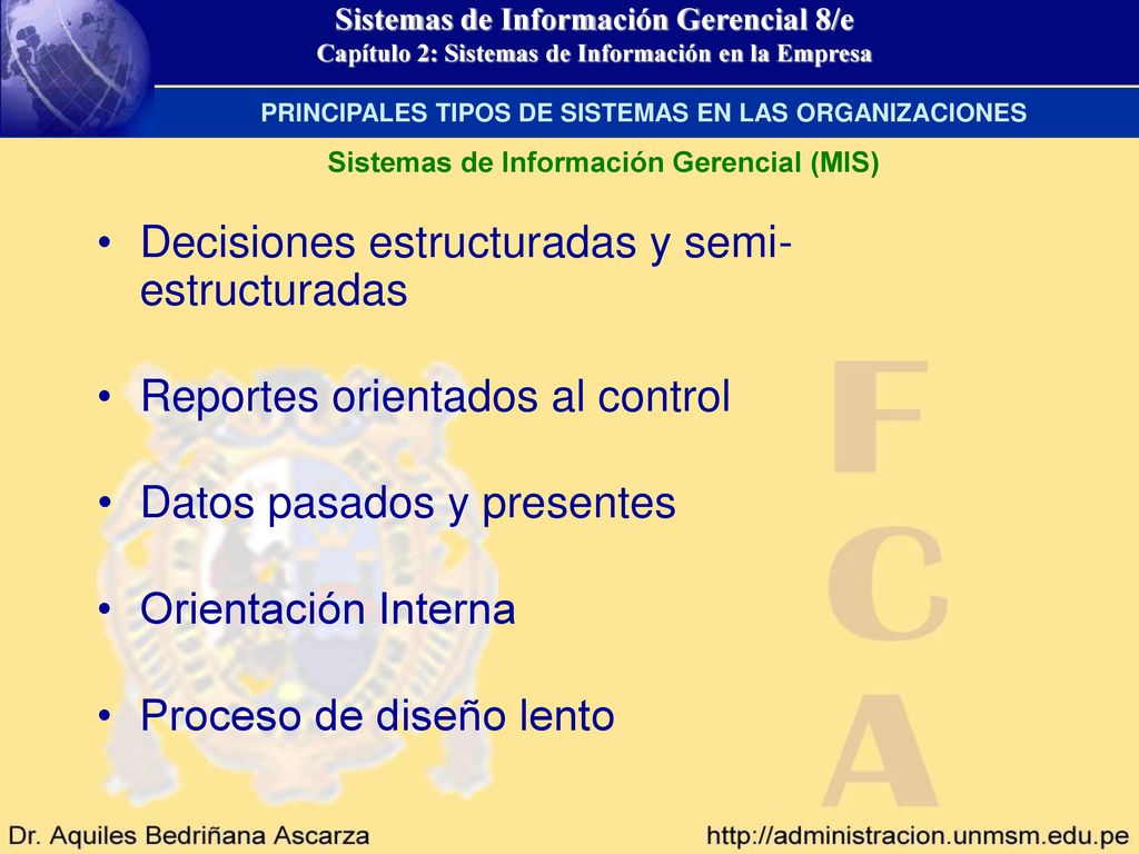 PRINCIPALES TIPOS DE SISTEMAS EN LAS ORGANIZACIONES