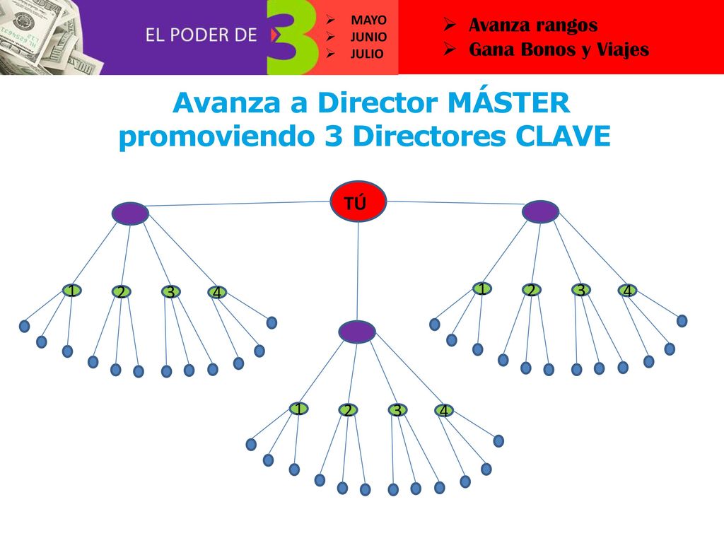 Avanza a Director MÁSTER promoviendo 3 Directores CLAVE