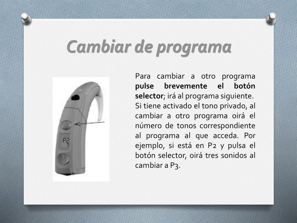 Cambiar de programa Para cambiar a otro programa pulse brevemente el botón selector; irá al programa siguiente.