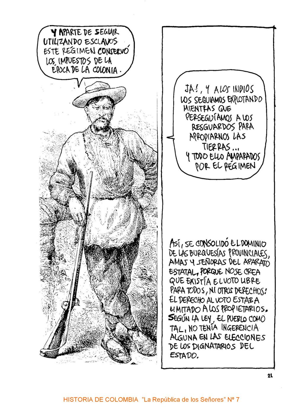 HISTORIA DE COLOMBIA La República de los Señores Nº 7