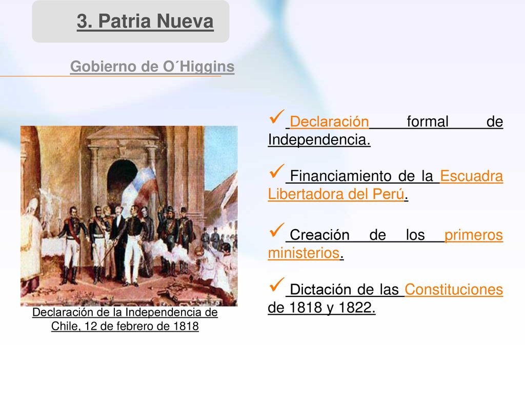 Declaración de la Independencia de Chile, 12 de febrero de 1818