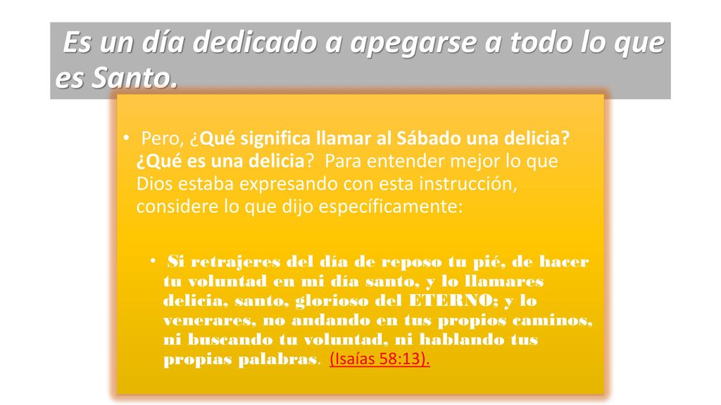 Es un día dedicado a apegarse a todo lo que es Santo.