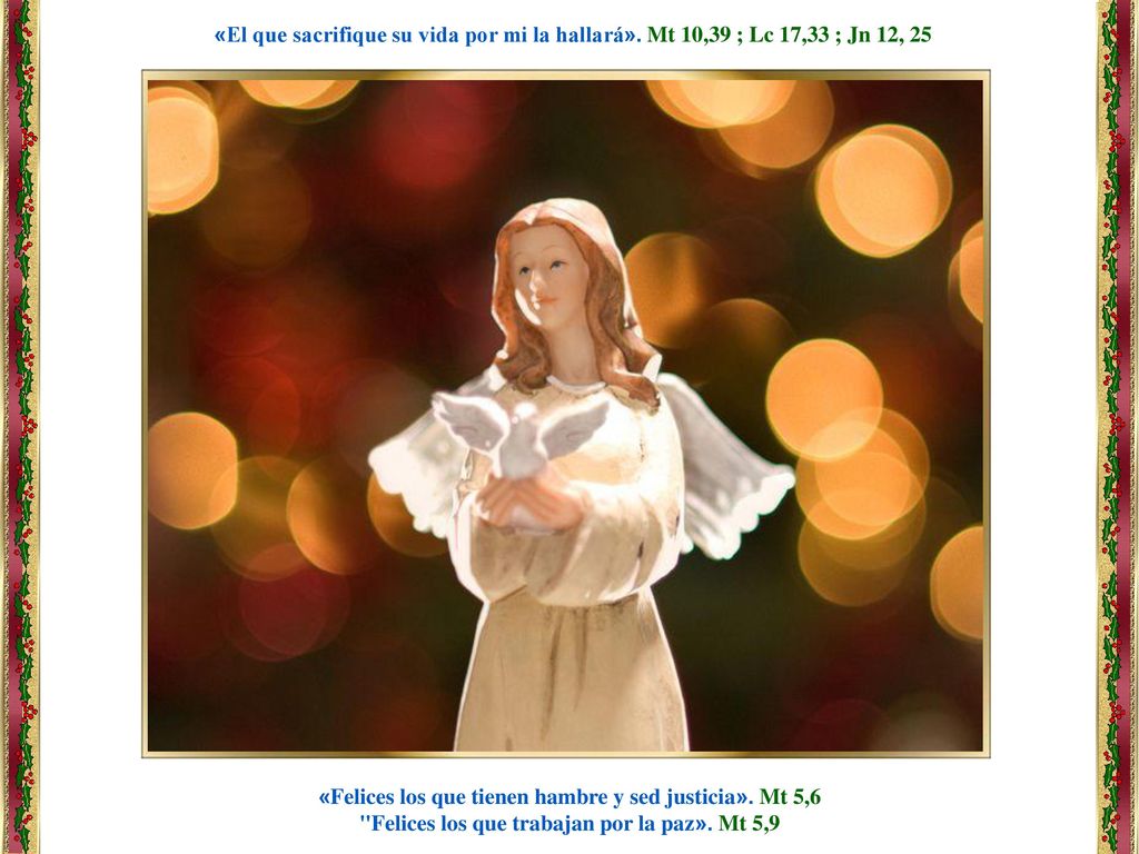 «Felices los que tienen hambre y sed justicia». Mt 5,6