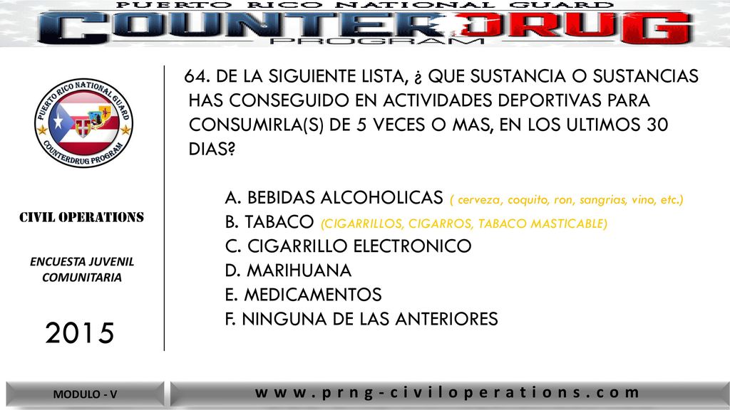 encuesta juvenil comunitaria