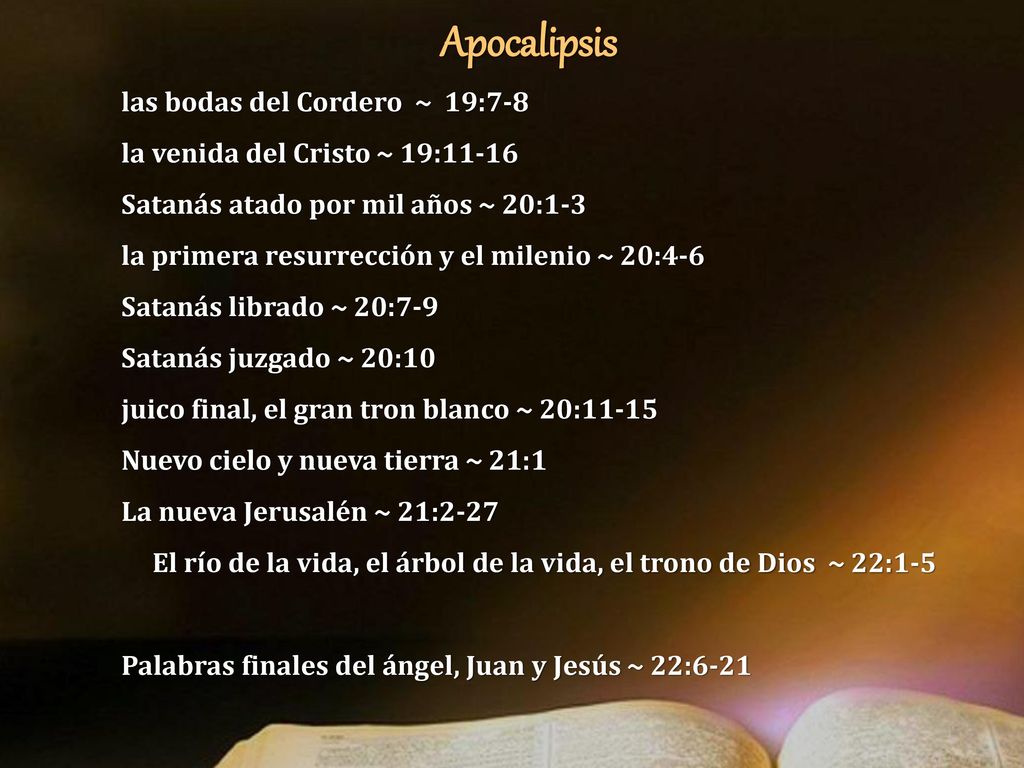 Apocalipsis las bodas del Cordero ~ 19:7-8