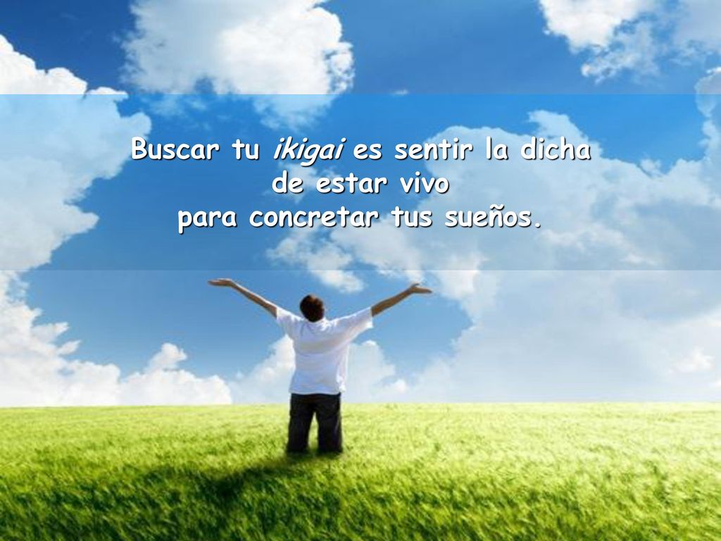 Buscar tu ikigai es sentir la dicha para concretar tus sueños.