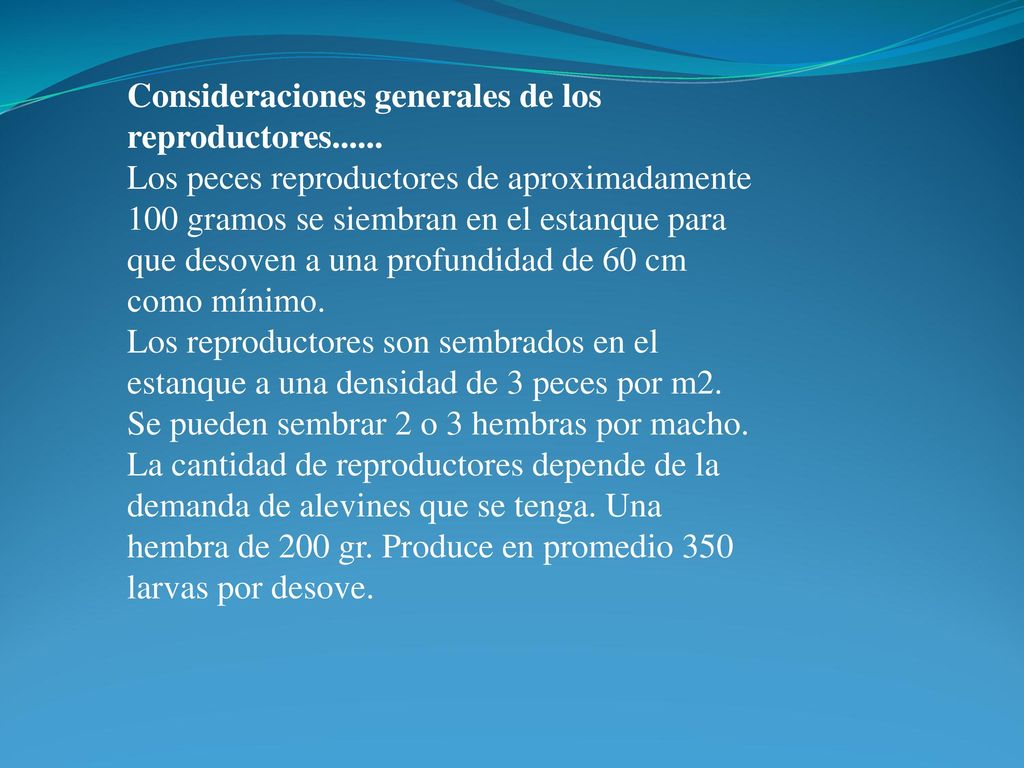 Consideraciones generales de los reproductores......