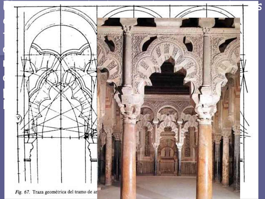 El tramo ante el mihrab en la nave central y sus dos adyacentes, todos cubiertos con cúpulas, forman la MAQSURA, quedando el espacio aislado del resto, incluso visualmente, por un nuevo sistema de arcos tirantes, a base de arcos lobulados entrecruzados en aspa en la parte inferior, y sobremontados por arcos de herradura.