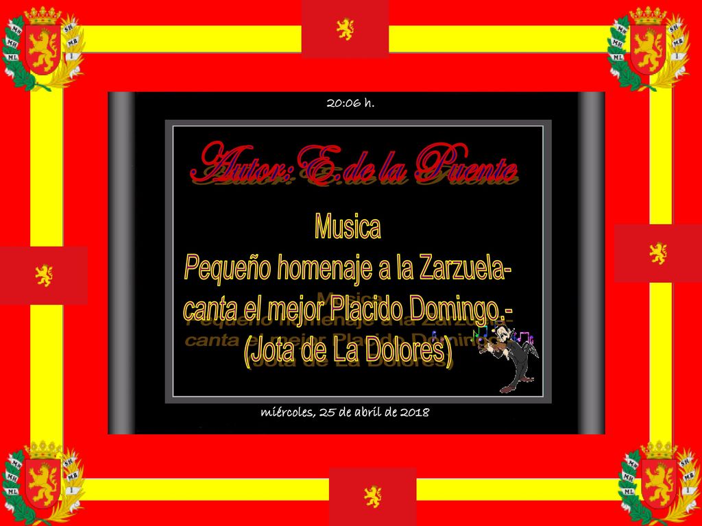 Autor:E.de la Puente Musica Pequeño homenaje a la Zarzuela-