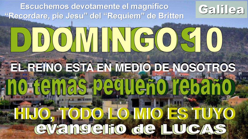 EL REINO ESTA EN MEDIO DE NOSOTROS EL REINO ESTA EN MEDIO DE NOSOTROS