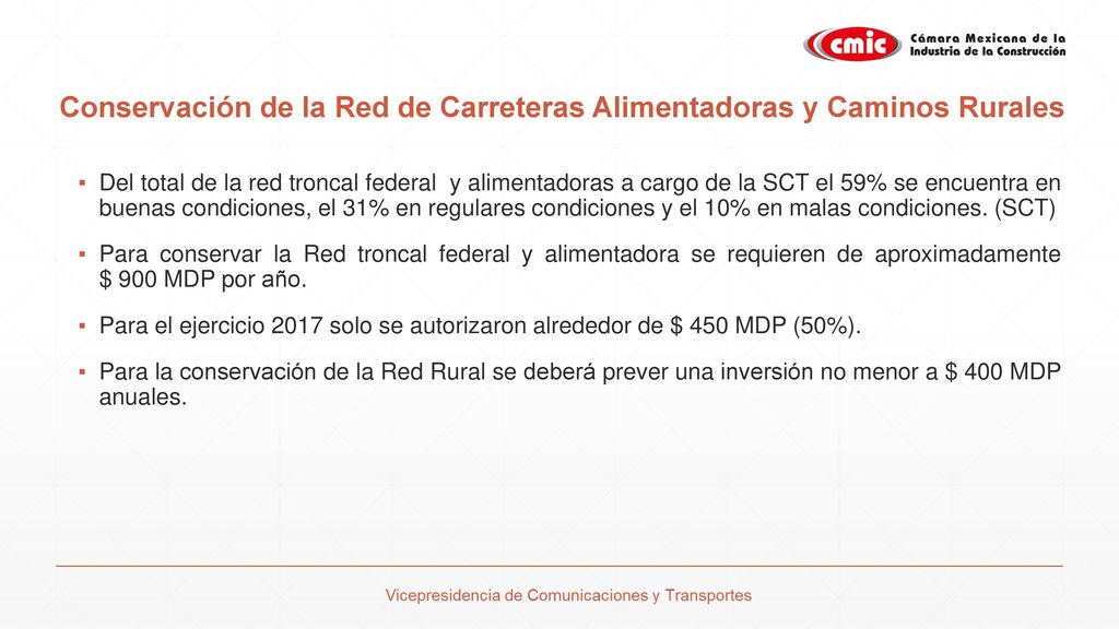 Conservación de la Red de Carreteras Alimentadoras y Caminos Rurales