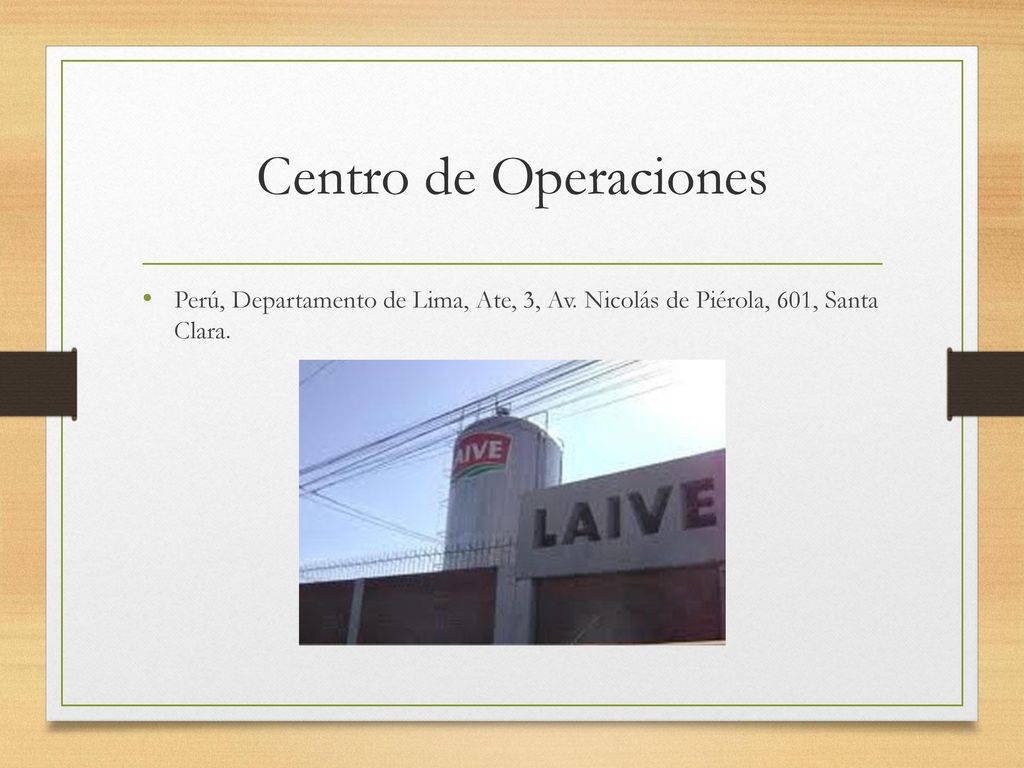 Centro de Operaciones Perú, Departamento de Lima, Ate, 3, Av.