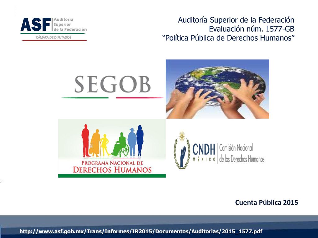 Auditoría Superior de la Federación Evaluación núm GB
