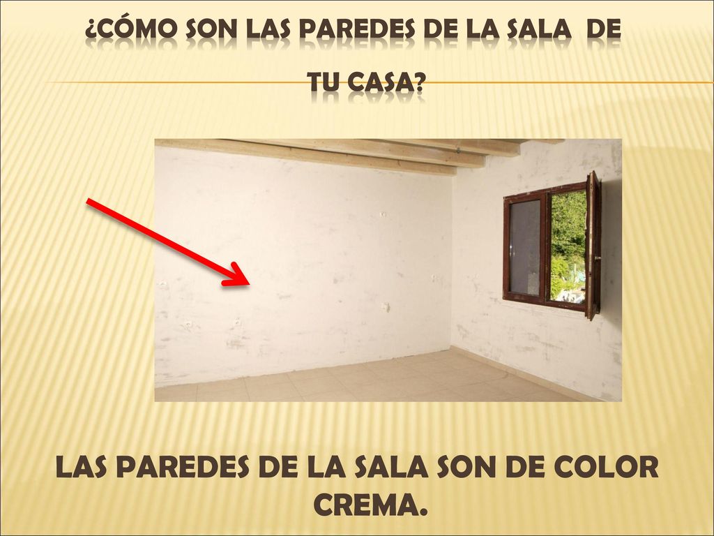 ¿CÓMO SON LAS PAREDES DE LA SALA DE TU CASA