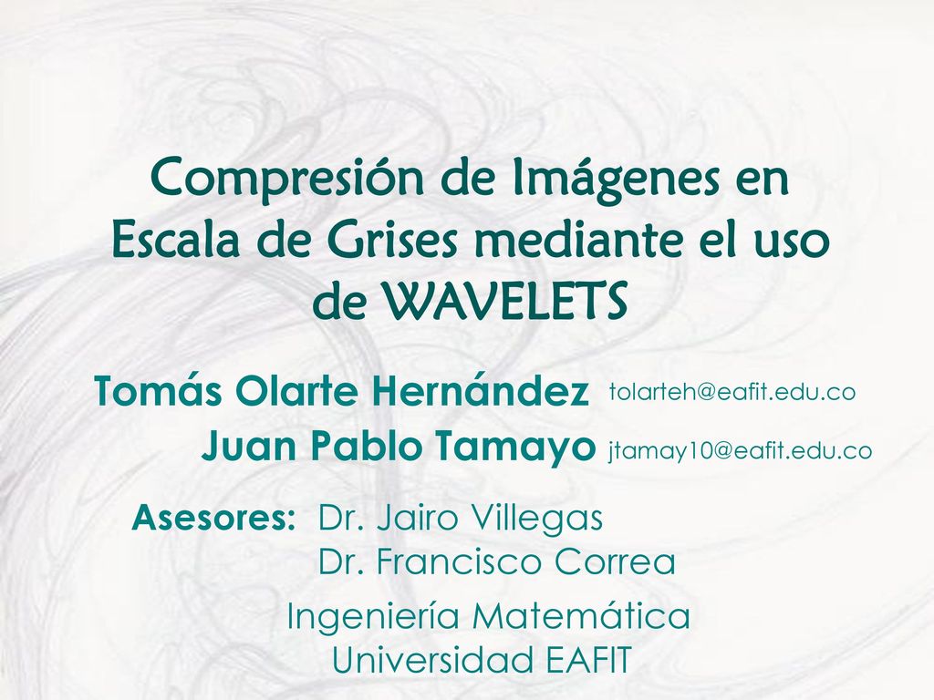 Compresión de Imágenes en Escala de Grises mediante el uso de WAVELETS