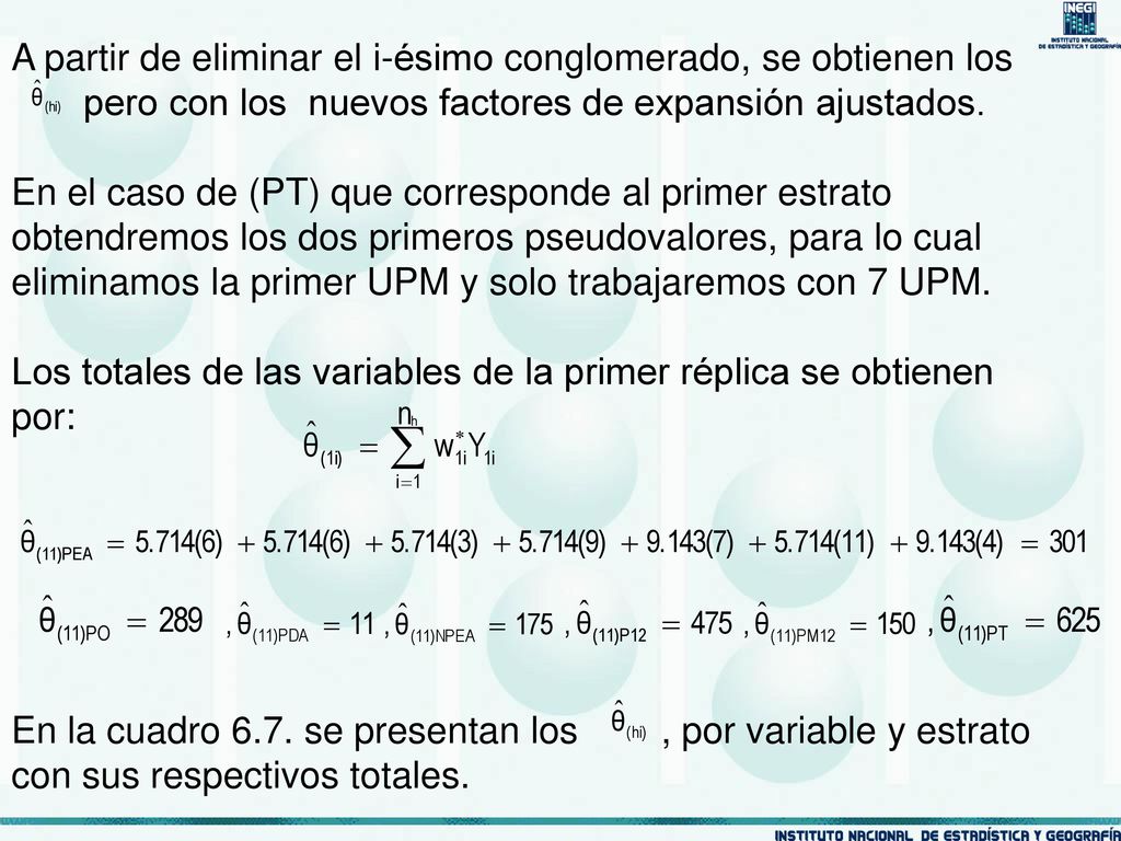 A partir de eliminar el i-ésimo conglomerado, se obtienen los