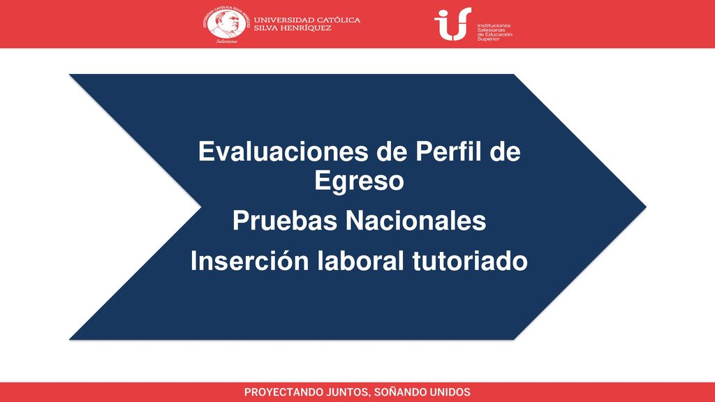 Evaluaciones de Perfil de Egreso Inserción laboral tutoriado