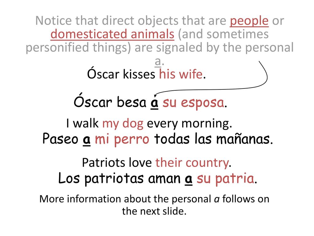 More information about the personal a follows on the next slide.
