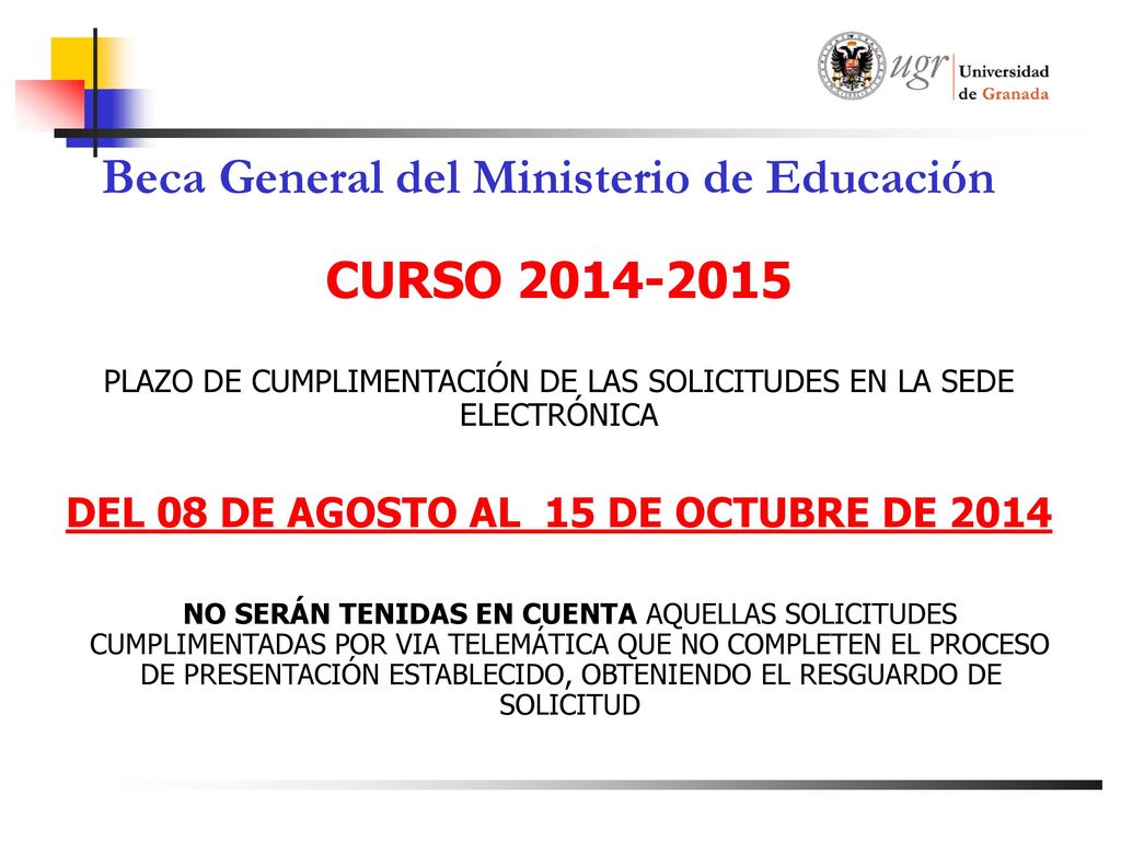 Beca de Colaboración en Departamentos del Ministerio de Educación