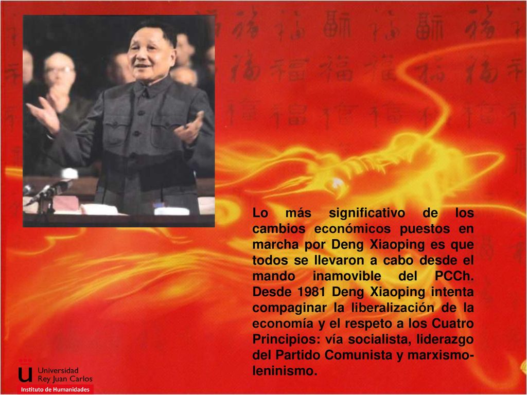 Lo más significativo de los cambios económicos puestos en marcha por Deng Xiaoping es que todos se llevaron a cabo desde el mando inamovible del PCCh.