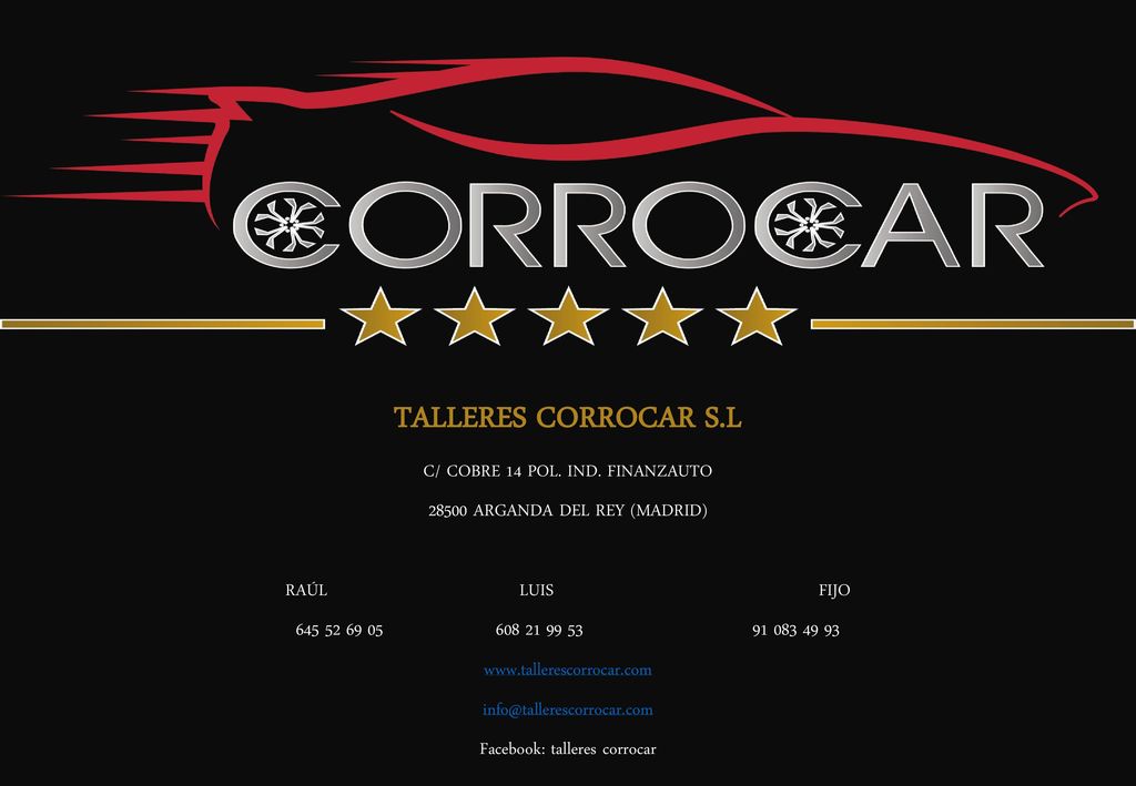 TALLERES CORROCAR S.L C/ COBRE 14 POL. IND. FINANZAUTO