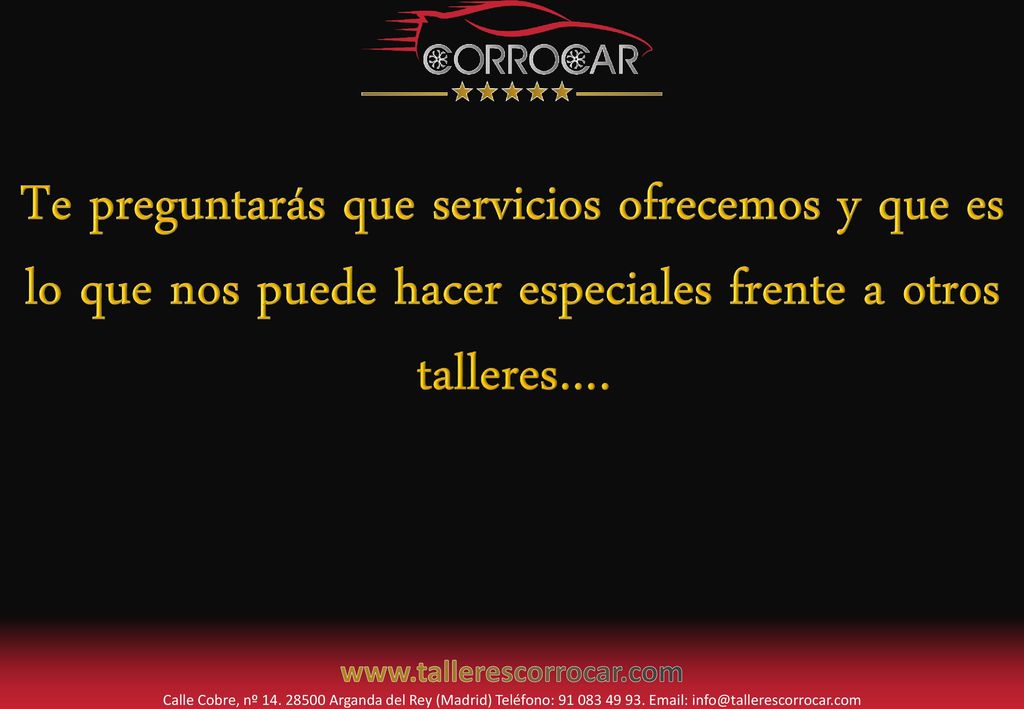 Te preguntarás que servicios ofrecemos y que es lo que nos puede hacer especiales frente a otros talleres….