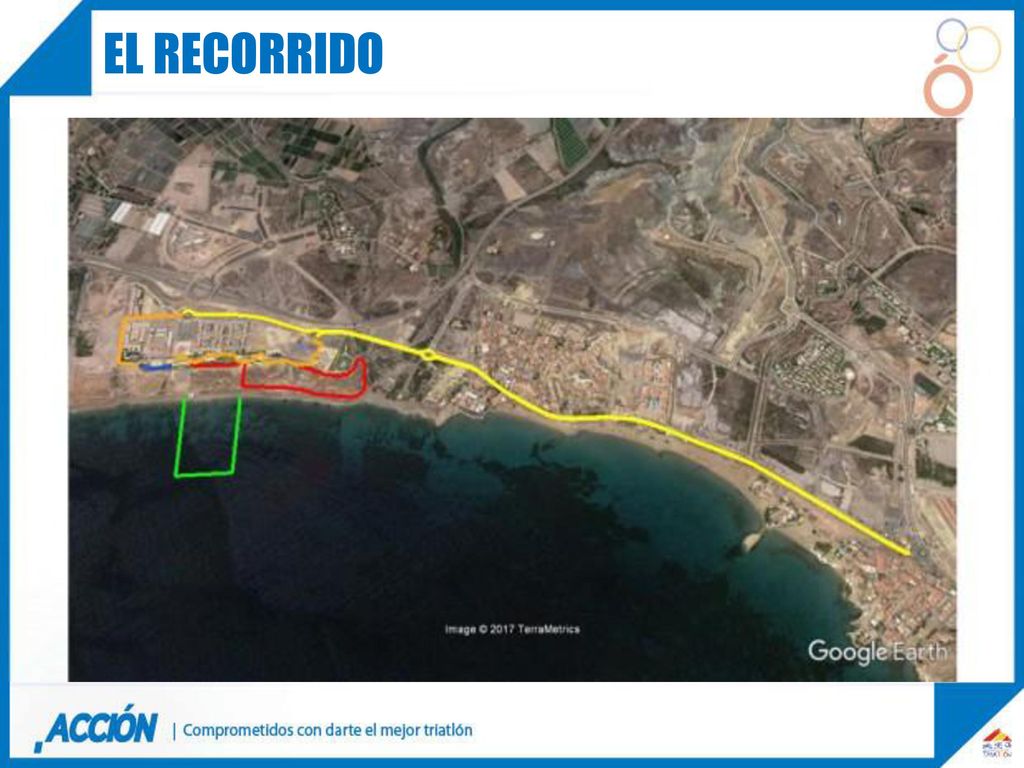 El recorrido <Plano general con todos los recorridos>