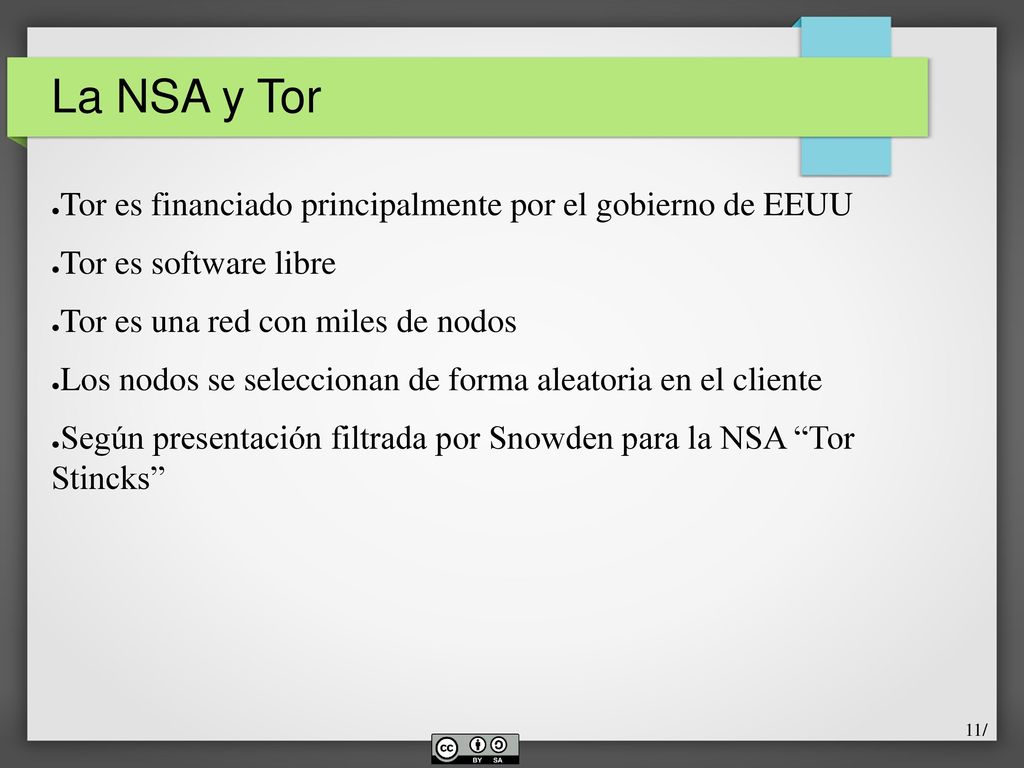La NSA y Tor Tor es financiado principalmente por el gobierno de EEUU
