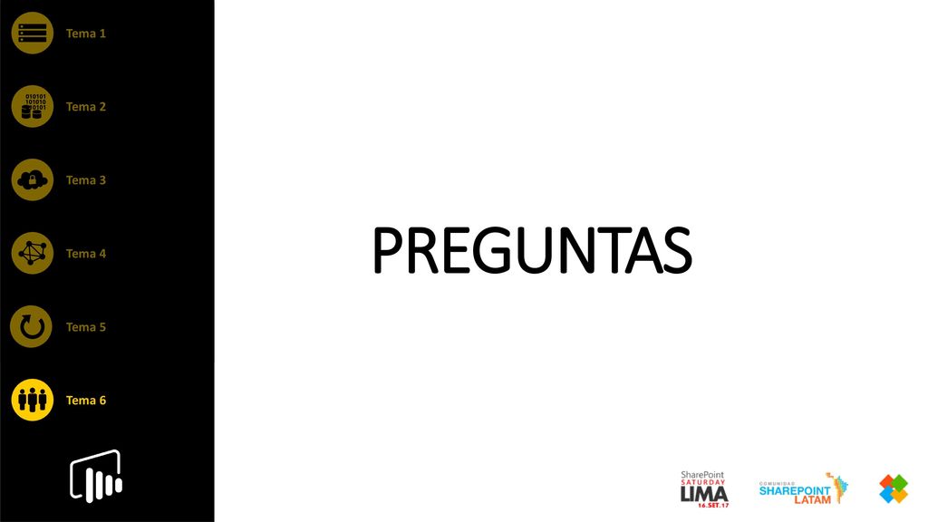 PREGUNTAS Tema 1 Tema 2 Tema 3 Tema 4 Tema 5 Tema 6 4/26/2018