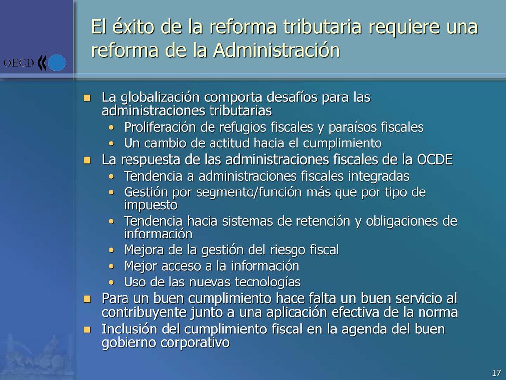 El éxito de la reforma tributaria requiere una reforma de la Administración