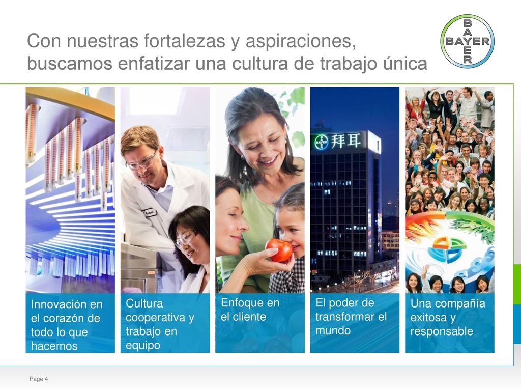 Con nuestras fortalezas y aspiraciones, buscamos enfatizar una cultura de trabajo única