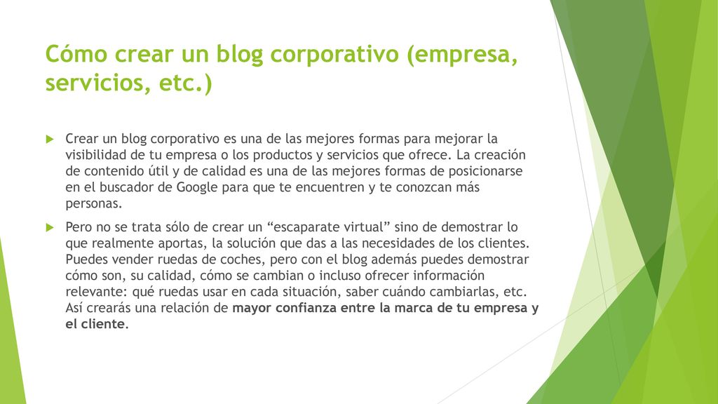 Cómo crear un blog corporativo (empresa, servicios, etc.)