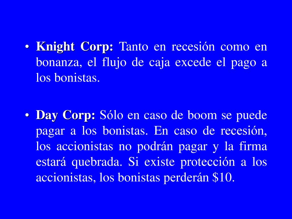 Knight Corp: Tanto en recesión como en bonanza, el flujo de caja excede el pago a los bonistas.