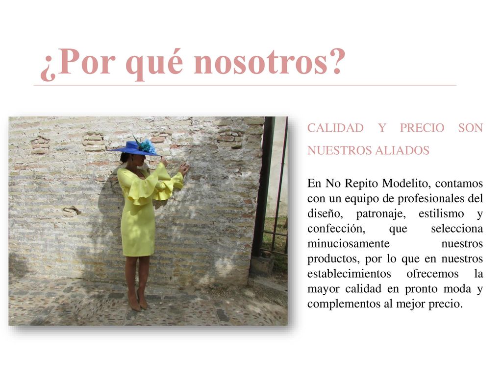 ¿Por qué nosotros CALIDAD Y PRECIO SON NUESTROS ALIADOS