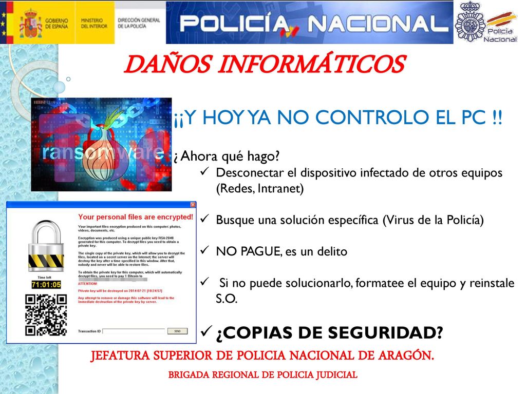 DAÑOS INFORMÁTICOS ¡¡Y HOY YA NO CONTROLO EL PC !!