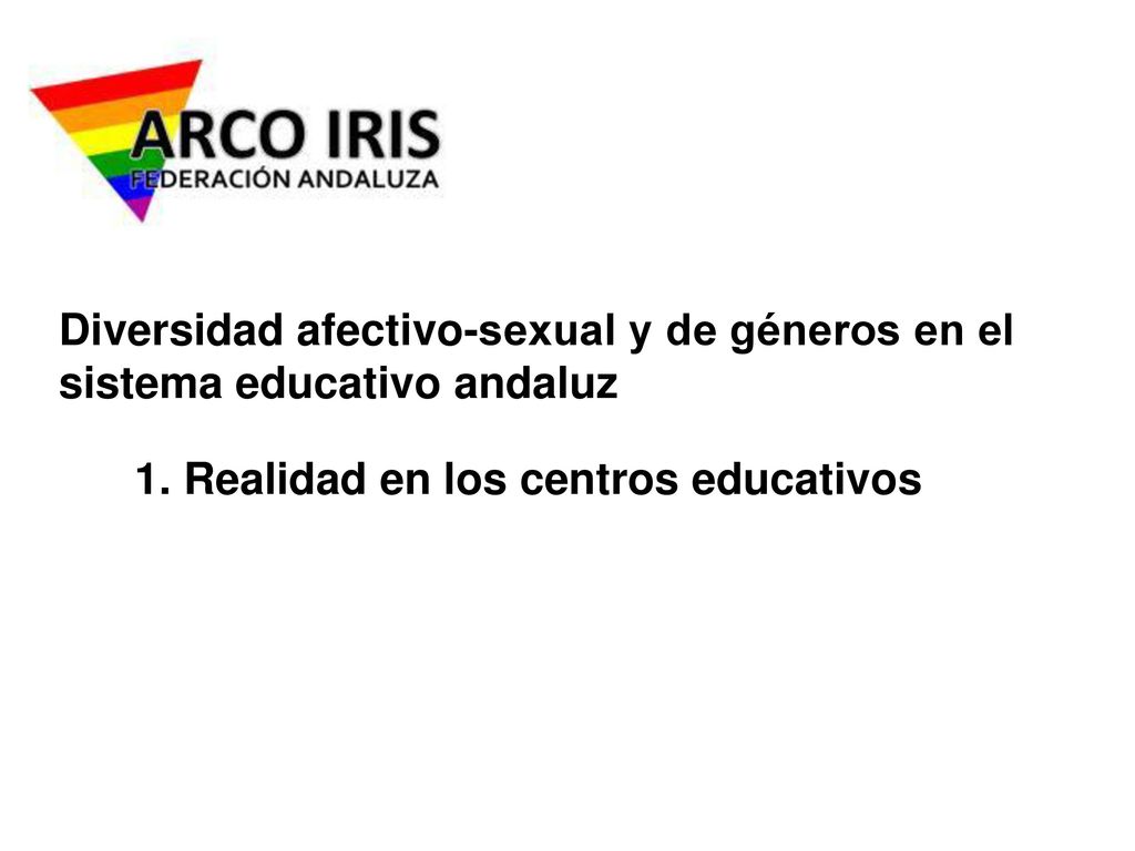 Diversidad afectivo-sexual y de géneros en el sistema educativo andaluz