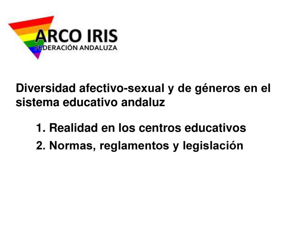 Diversidad afectivo-sexual y de géneros en el sistema educativo andaluz