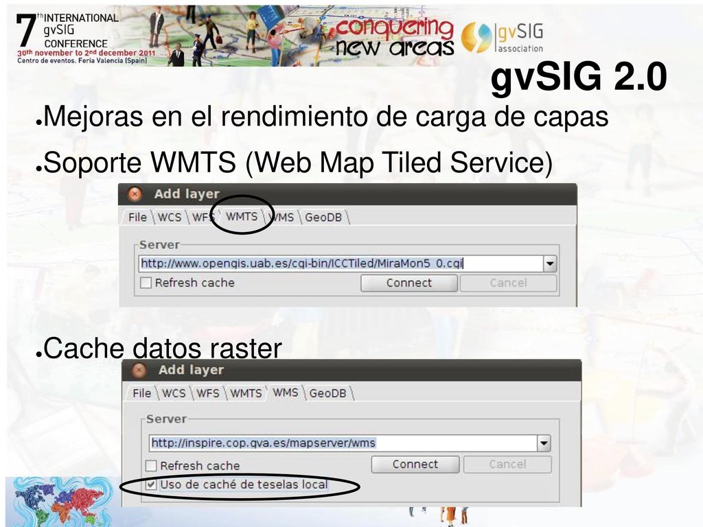 gvSIG 2.0 Mejoras en el rendimiento de carga de capas