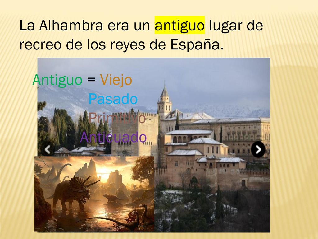 La Alhambra era un antiguo lugar de recreo de los reyes de España.