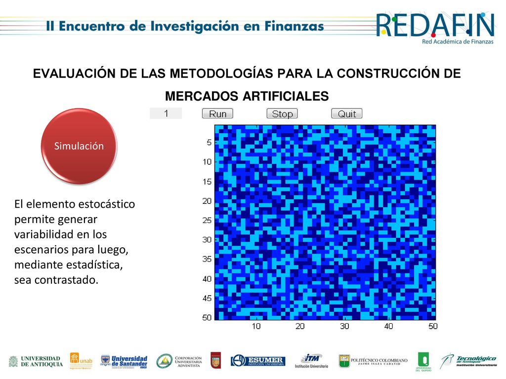 EVALUACIÓN DE LAS METODOLOGÍAS PARA LA CONSTRUCCIÓN DE MERCADOS ARTIFICIALES