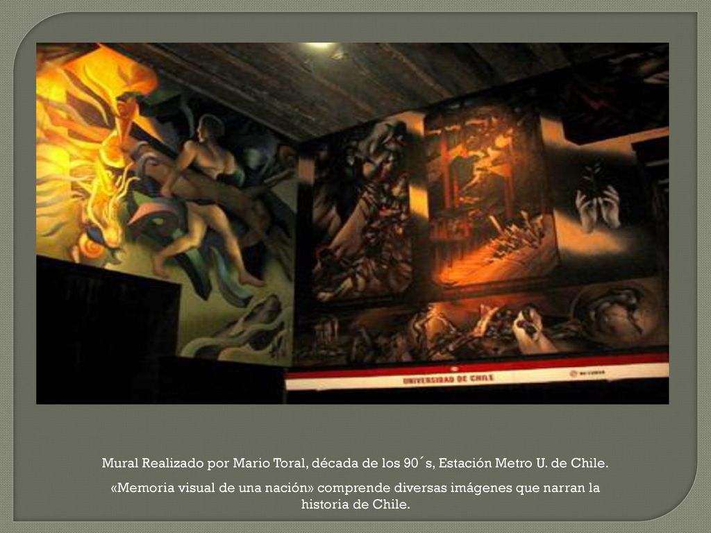 Mural Realizado por Mario Toral, década de los 90´s, Estación Metro U