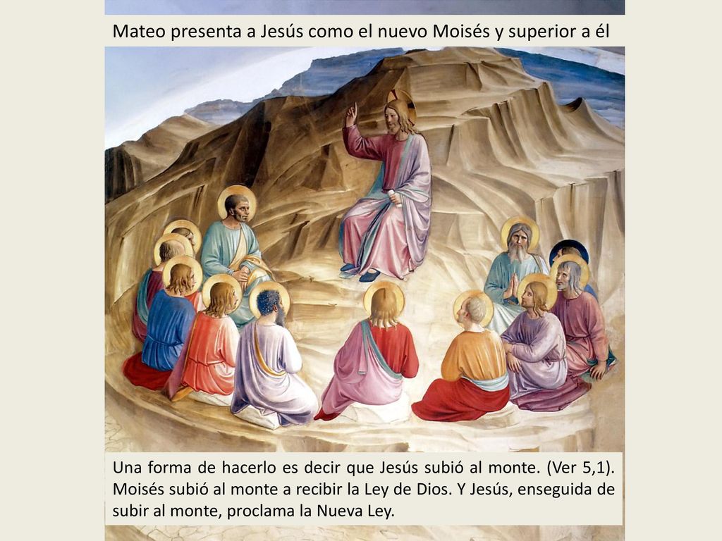 Mateo presenta a Jesús como el nuevo Moisés y superior a él