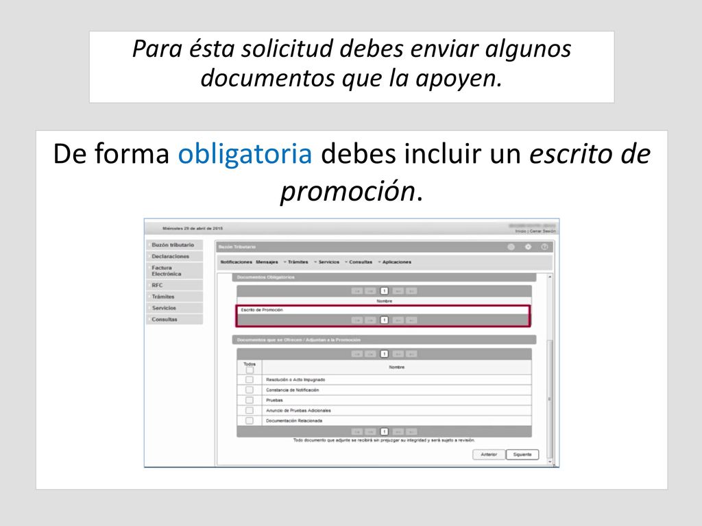 De forma obligatoria debes incluir un escrito de promoción.