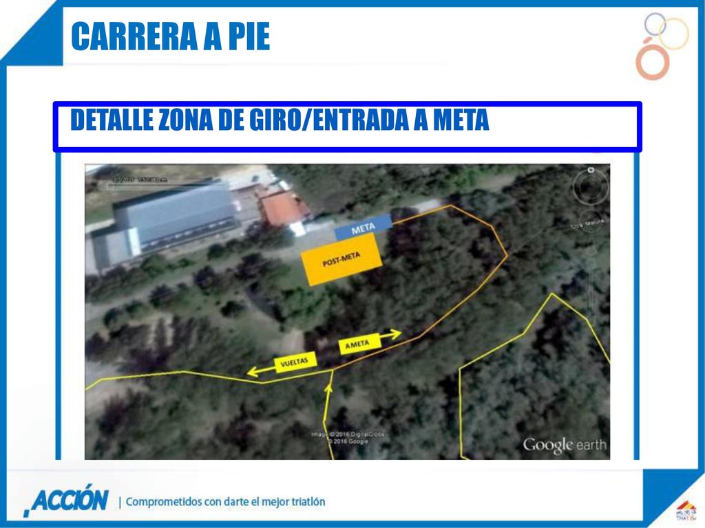Carrera a pie DETALLE ZONA DE GIRO/ENTRADA A META 22