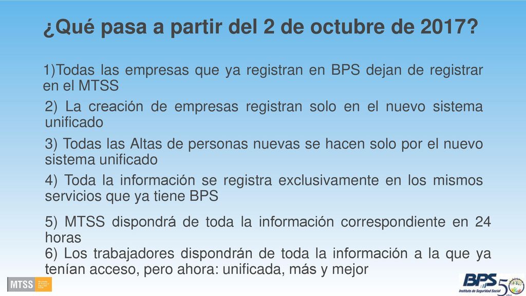 ¿Qué pasa a partir del 2 de octubre de 2017