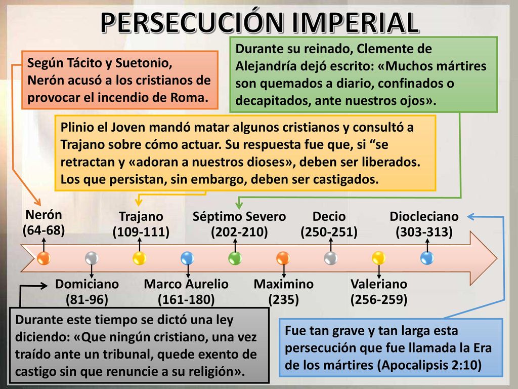 Durante su reinado, Clemente de Alejandría dejó escrito: «Muchos mártires son quemados a diario, confinados o decapitados, ante nuestros ojos».