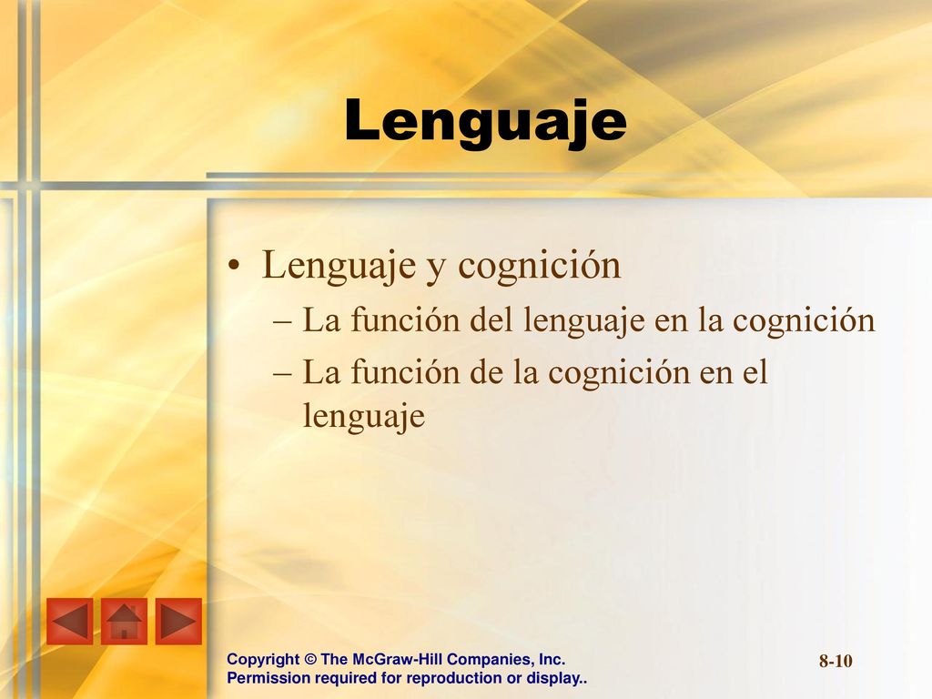 Lenguaje Lenguaje y cognición La función del lenguaje en la cognición
