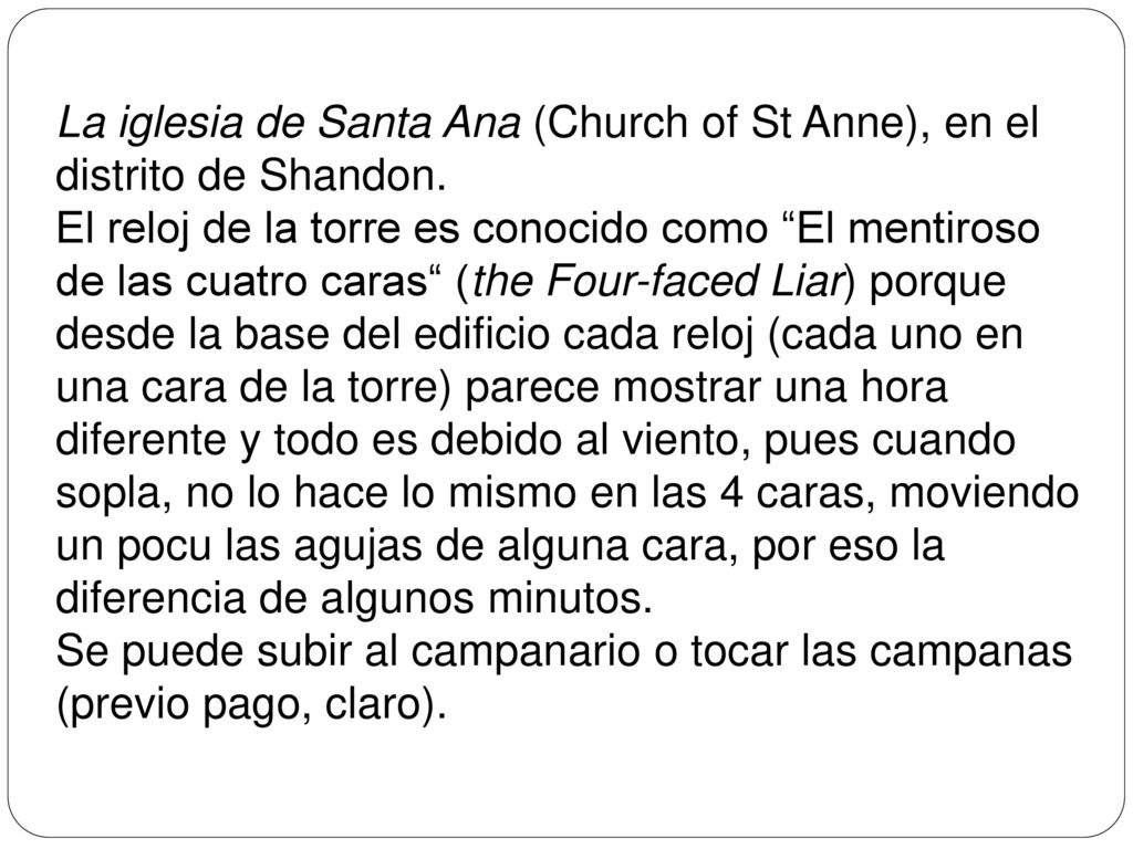 La iglesia de Santa Ana (Church of St Anne), en el