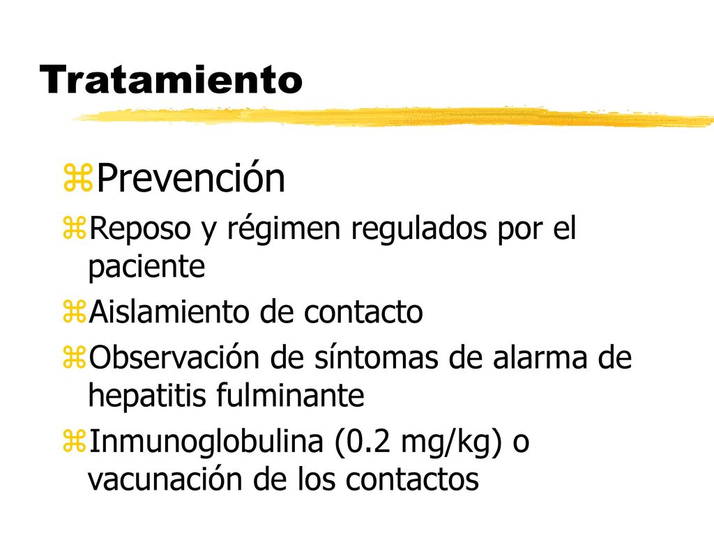 Tratamiento Prevención Reposo y régimen regulados por el paciente